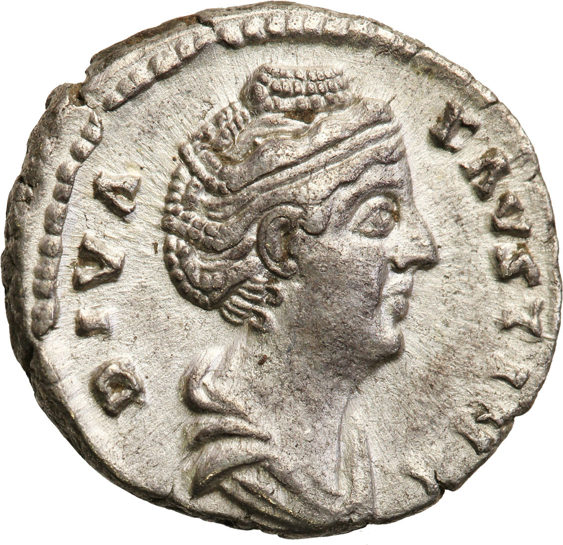 Cesarstwo Rzymskie. Faustyna I (138-141). Denar pośmiertny po 141, Rzym